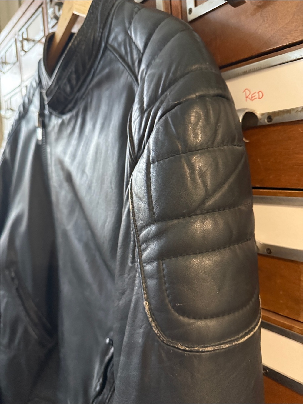 Taurus Leather Biker Racing Jacket Men’s - Picture 5 of 12